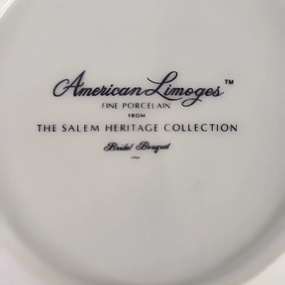 China American Limoges Salem Heritage BRIDAL BOUQUET Dinnerware Vintage